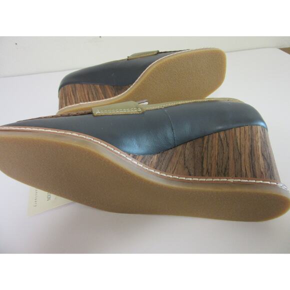 SANCTUARY Cadence Women Gray Brown 7 M Slip On Career Preppy Wedge Loafers - Picture 7 of 8